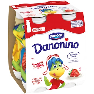 Danonino jagoda flasica 4x100g