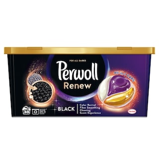 Det/ves Perwoll Renew caps black 38WL