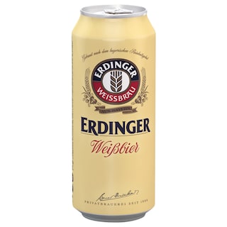 Pivo belo Erdinger limenka 0.5l