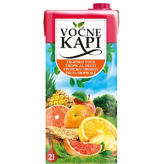Sok tropsko voce Vocne kapi TP 2l