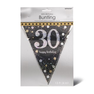 Sparkl 30 Gold baner zastavice Amscan