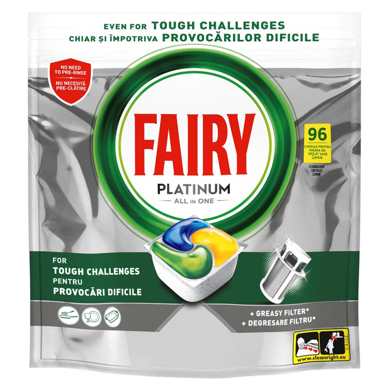 Tablete za sud.Fairy Platinum 96kom
