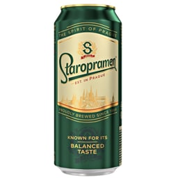 Pivo svetlo Staropramen limenka 0.5l