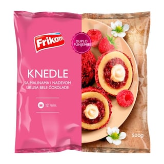 Smrznute knedle malina bela cokolada500g