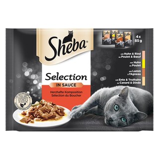 Hrana za macke Sheba izabrani obroci u sosu kesa 4X85g, Nelt