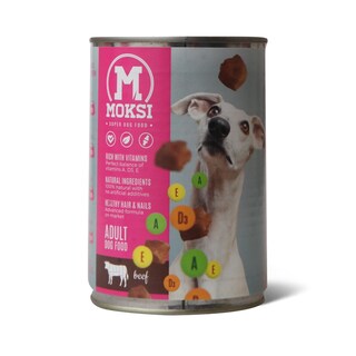 Konz.za pse sa ukus.govedine Moksi 415g