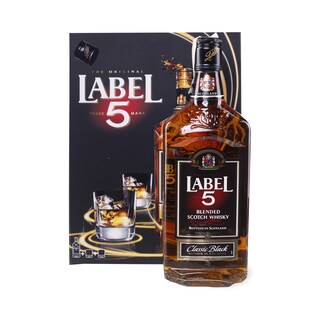 Whisky Label 5 sa dve case 0,7l
