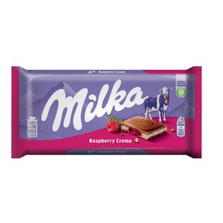 Cokolada Milka raspberry cream 100g
