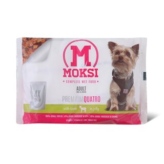 Preliv za pse jagnjet.zele Moksi 4x100g
