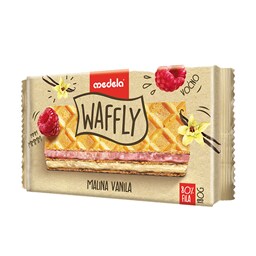 Napolitanka Waffly malina vanila180g