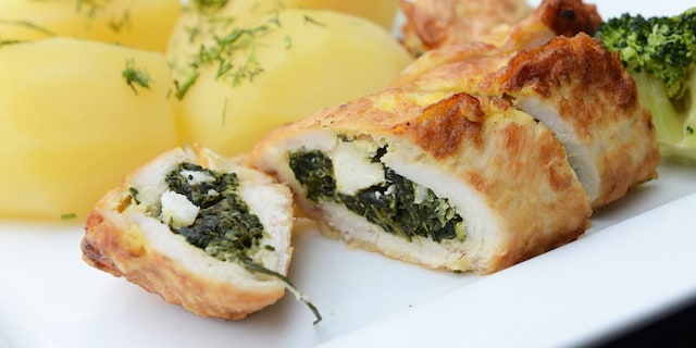 Piletina punjena spanaćem i feta sirom