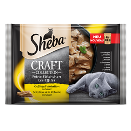 Sheba kesica, Craft izbor zivine 4x85g