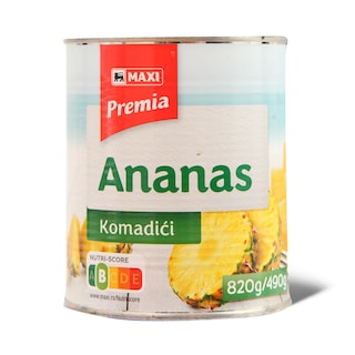 Ananas komadici Premia 820g