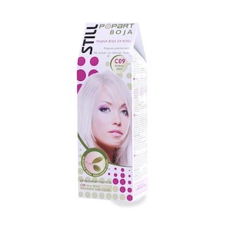 Farba/kosu Still Popart C09-srebr.plava