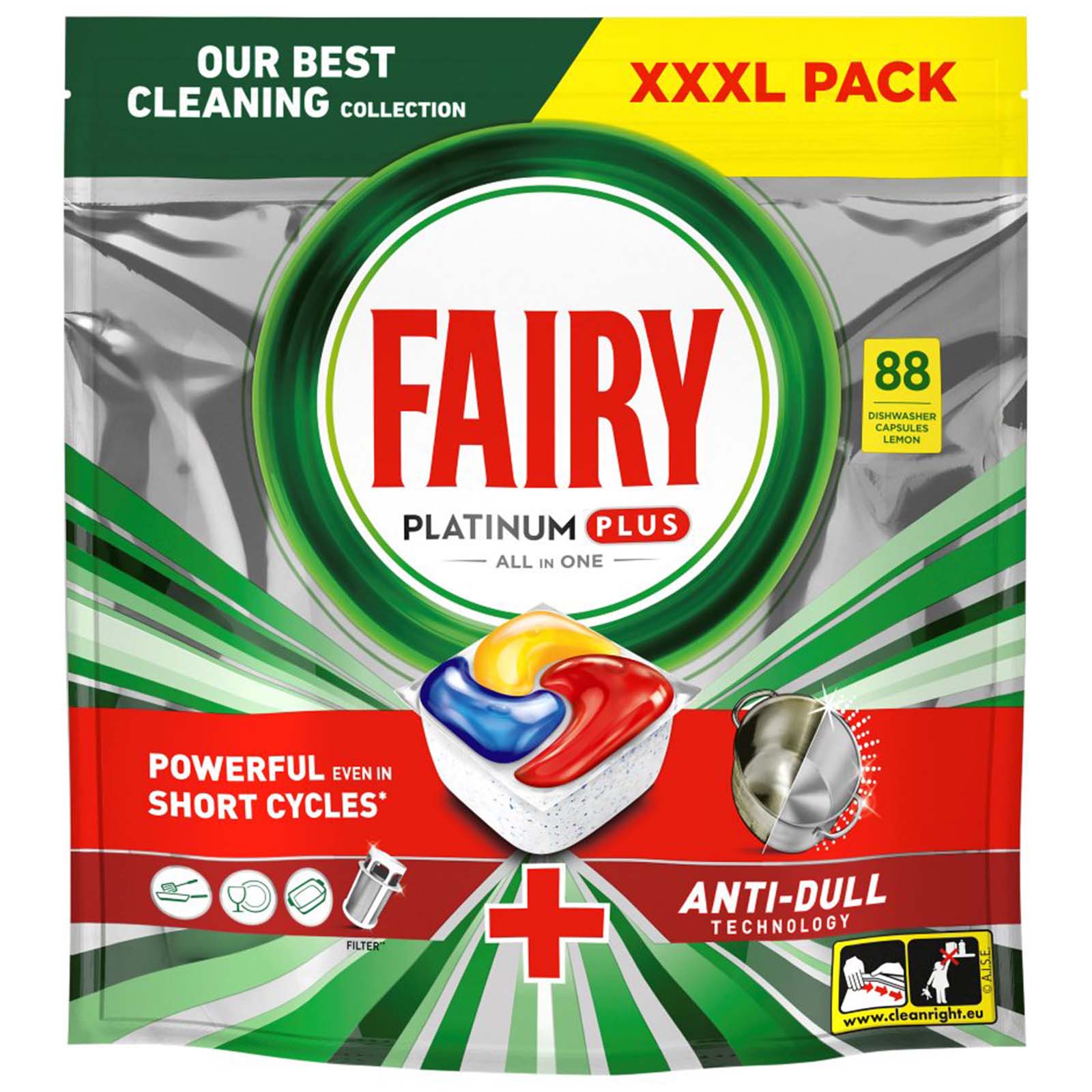 Tablete za sud.Fairy Platinum+88kom