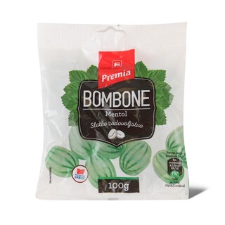 Bombona tvrda mentol Premia 100g