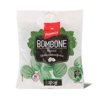 Bombona tvrda mentol Premia 100g