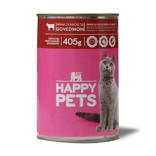Hrana za macke/govedina Happy pets 405g
