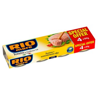 Tunjevina u suncokretovom ulju 4x80g