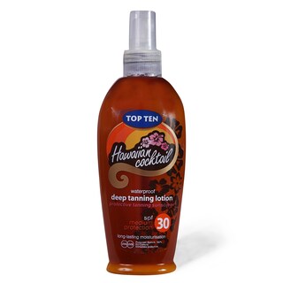 Losion Top Ten C.Hawaiianp.p.lot 200ml quick tanning SPF30