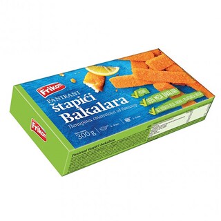 Smrznuti panirani stapici bakalara 300g