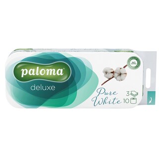 Toal.papir Pure white tros.Paloma 10x150