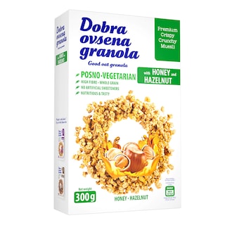 Dobra ovsena granola sa med.lesn.300g