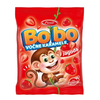 Vocna karamela jagoda Bobo 100g