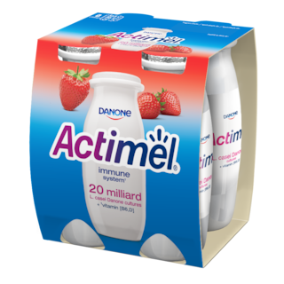 Vocni jogurt jagoda Actimel 4x100g