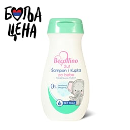 Samp.i kupka za bebe 2u1 Becollino 200ml