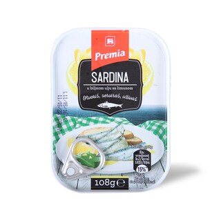 Sardina u bilj.ulju lim.Premia108g