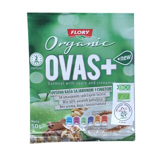 Ovsena kasa jabuka i cimet Organic 50g