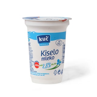 Kiselo mleko 2.8%mm Kuc company 180ml