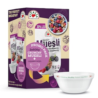 Musli Crunchy kup/mal.2x600g+cinija