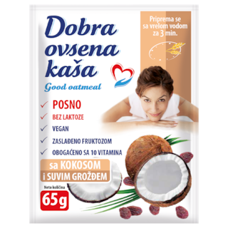 Dobra ovsena kasa kokos i s.grozd.65g