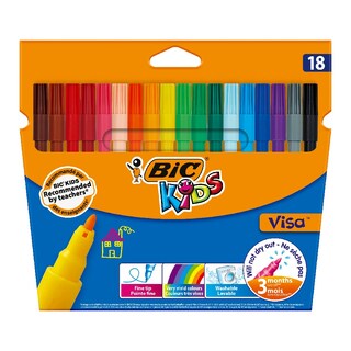 Flomasteri visa Bic wallet of 18
