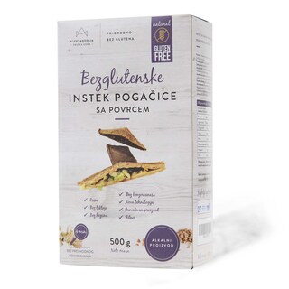 Instek pogacice sa povrcem bezgl.500g