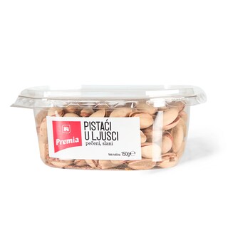Pistaci ljus,pec,slani Premia 150g,amp