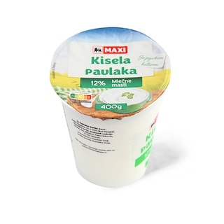 Kisela pavlaka 12% mm Maxi 400g