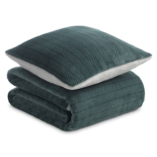 Dormeo Warm hug set tam.zelena 130x190cm