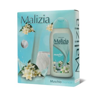 Set Malizia Musch.Bianco+pufna 300ml