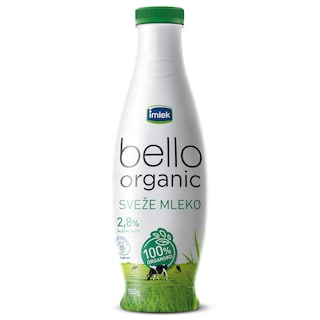Mleko pasteriz.Bello organic 2.8%mm750ml