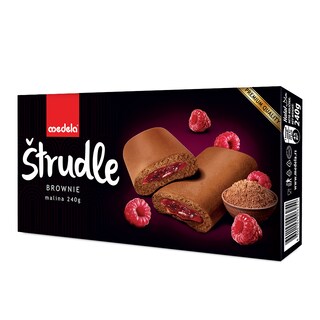 Strudla Brownie malina Medela 240g