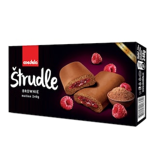Strudla Brownie malina Medela 240g