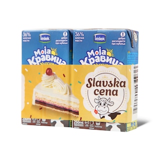 Slatka pavlaka 36% Moja kravica 2x0.25l