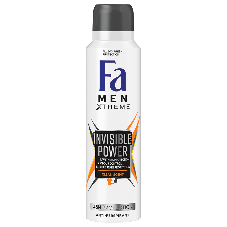 Deosprej men Xtreme Invisible Fa 150ml