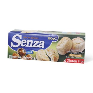 Keks bez glutena Senza sa lesnikom 150g