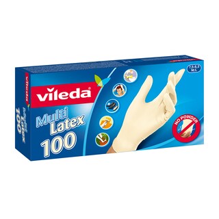 Rukavice latex Vileda 100/1