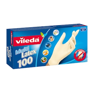 Rukavice latex Vileda 100/1