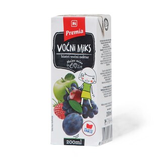 Sok nektar vocni miks 50% Premia 0.2l